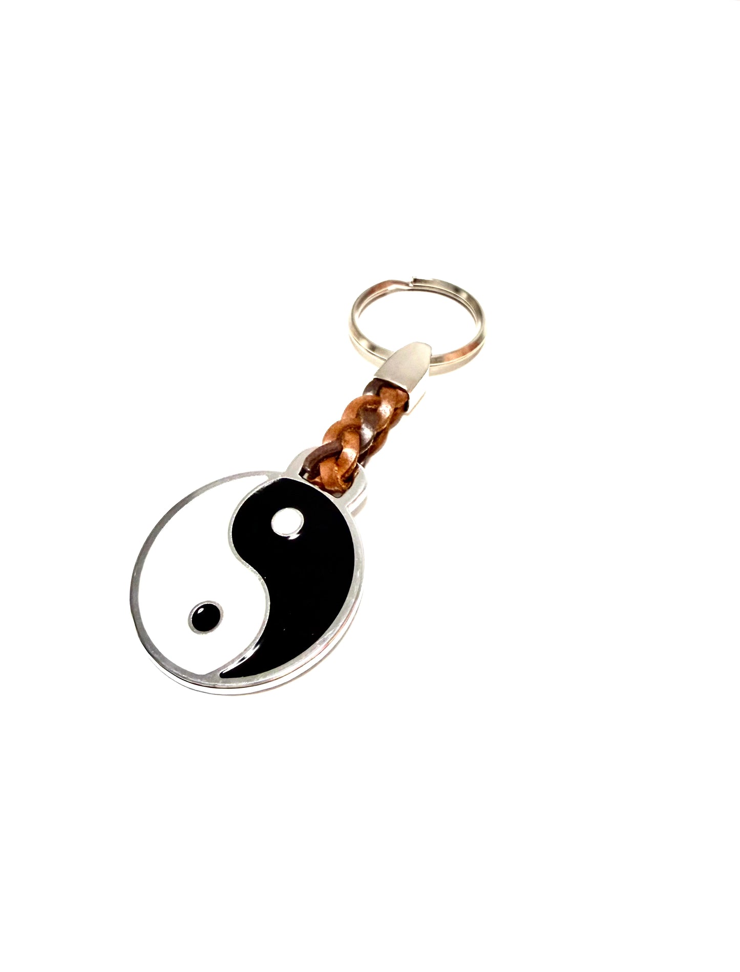 Llavero Yin Yang Metálico Elegante para Llaves y Bolso