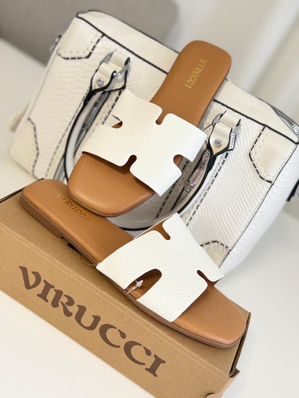 Sandalias Palas Blancas Planas Mujer Cómodas Verano - Tienda Bonyk