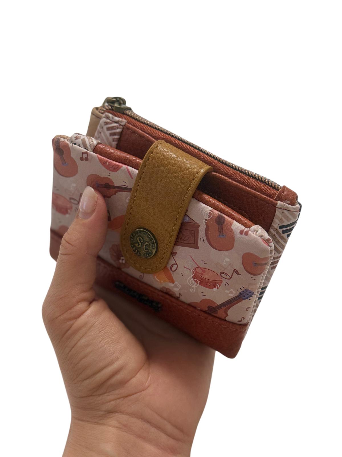 Cartera Billetera Sweet Candy Motivos Musicales con Protección RFID | Monedero Billetero Mujer 10x12,5x3 cm (Copia)