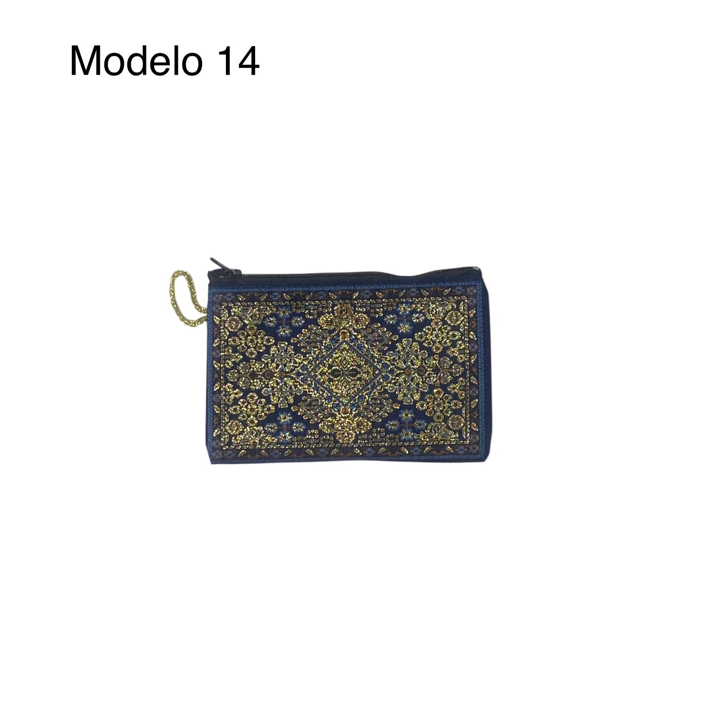 Monedero Vintage de Tela con Hilo de Oro | Bonyk