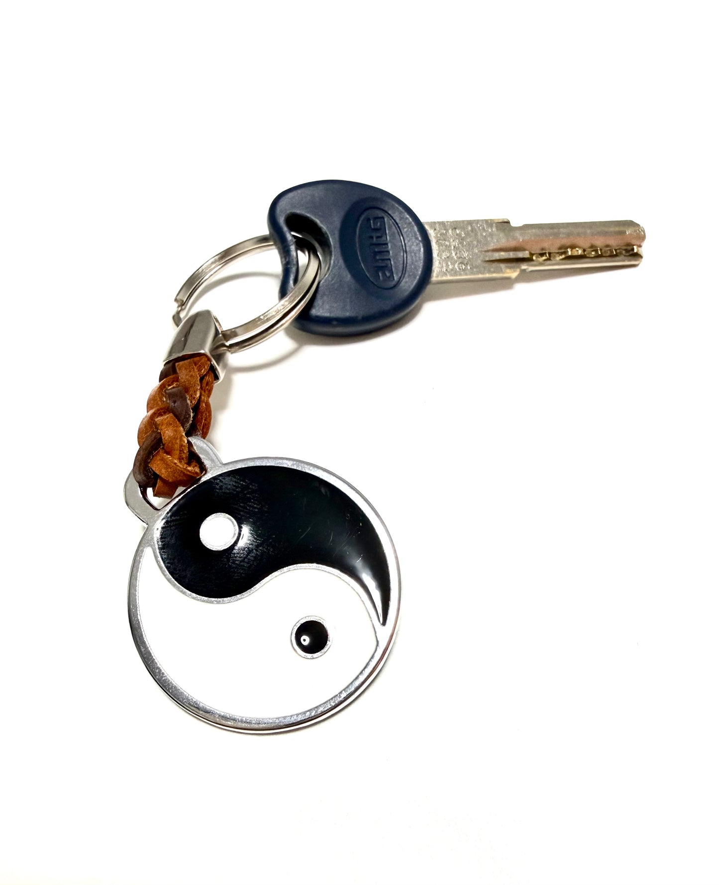 Llavero Yin Yang Metálico Elegante para Llaves y Bolso