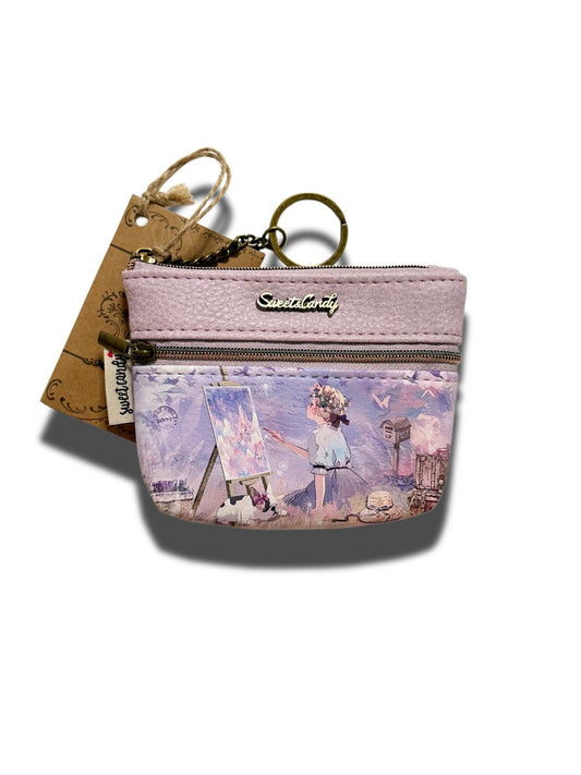 Monedero Tarjetero Sweet & Candy Colección Romántica – Lila Pastel