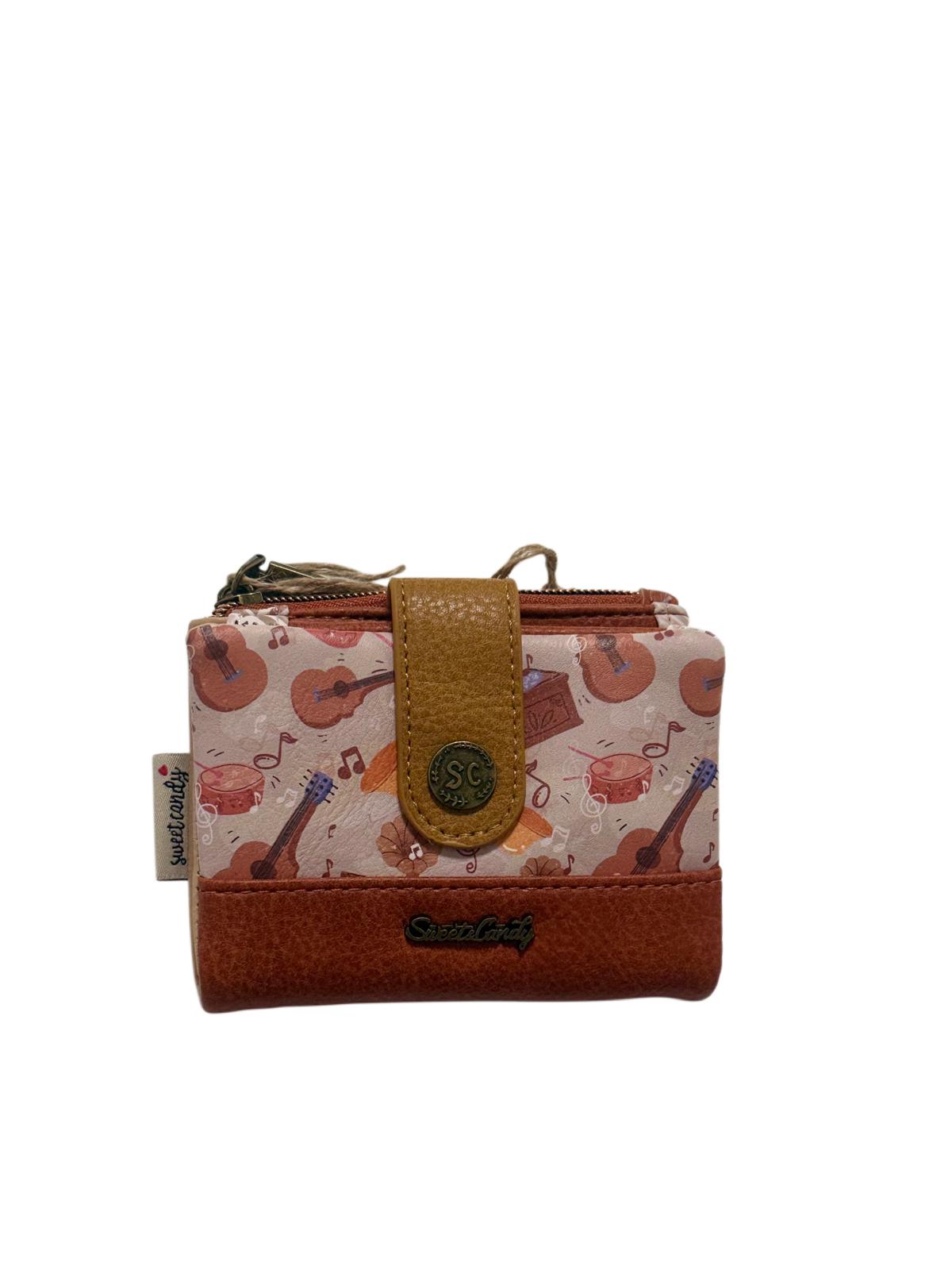 Cartera Billetera Sweet Candy Motivos Musicales con Protección RFID | Monedero Billetero Mujer 10x12,5x3 cm (Copia)