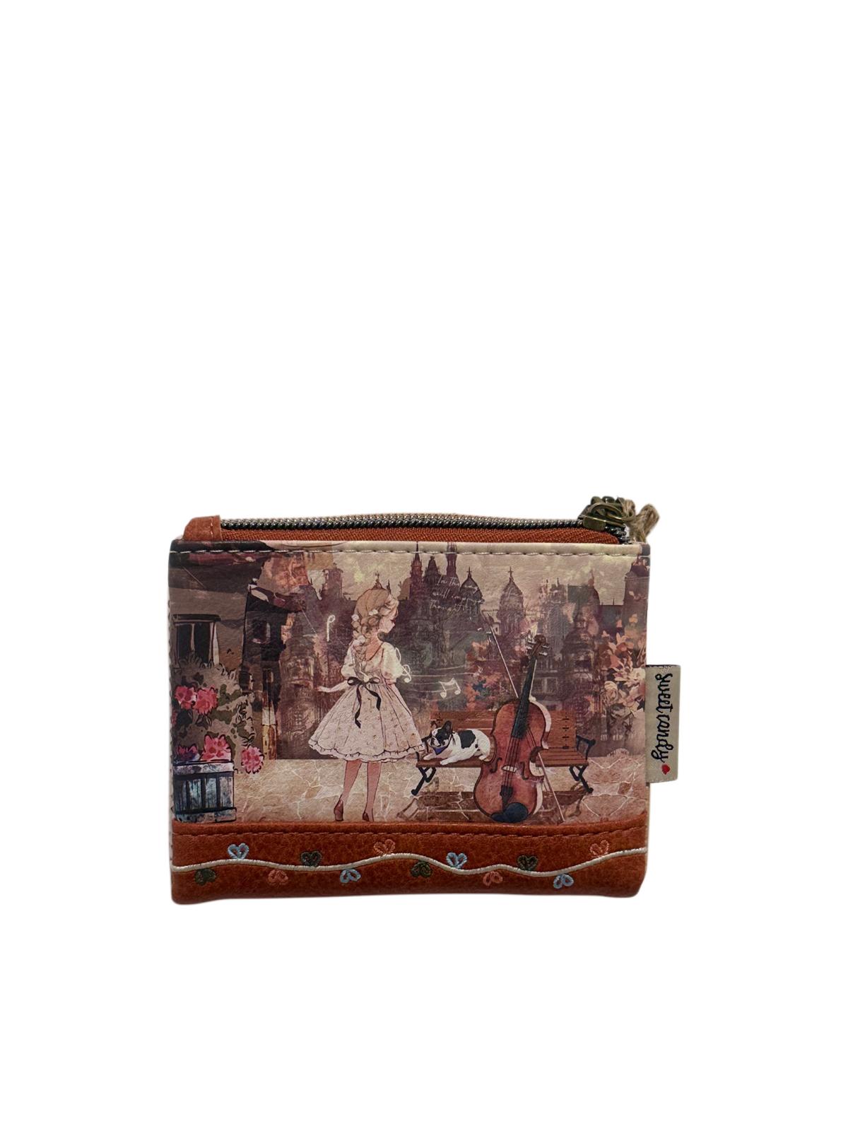 Cartera Billetera Sweet Candy Motivos Musicales con Protección RFID | Monedero Billetero Mujer 10x12,5x3 cm (Copia)