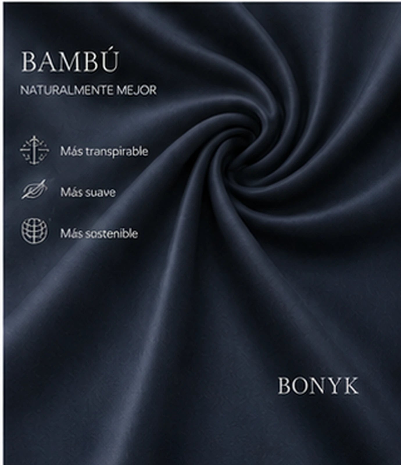 Juego de sábanas de bambú 300 hilos gris – Cama de 135 cm